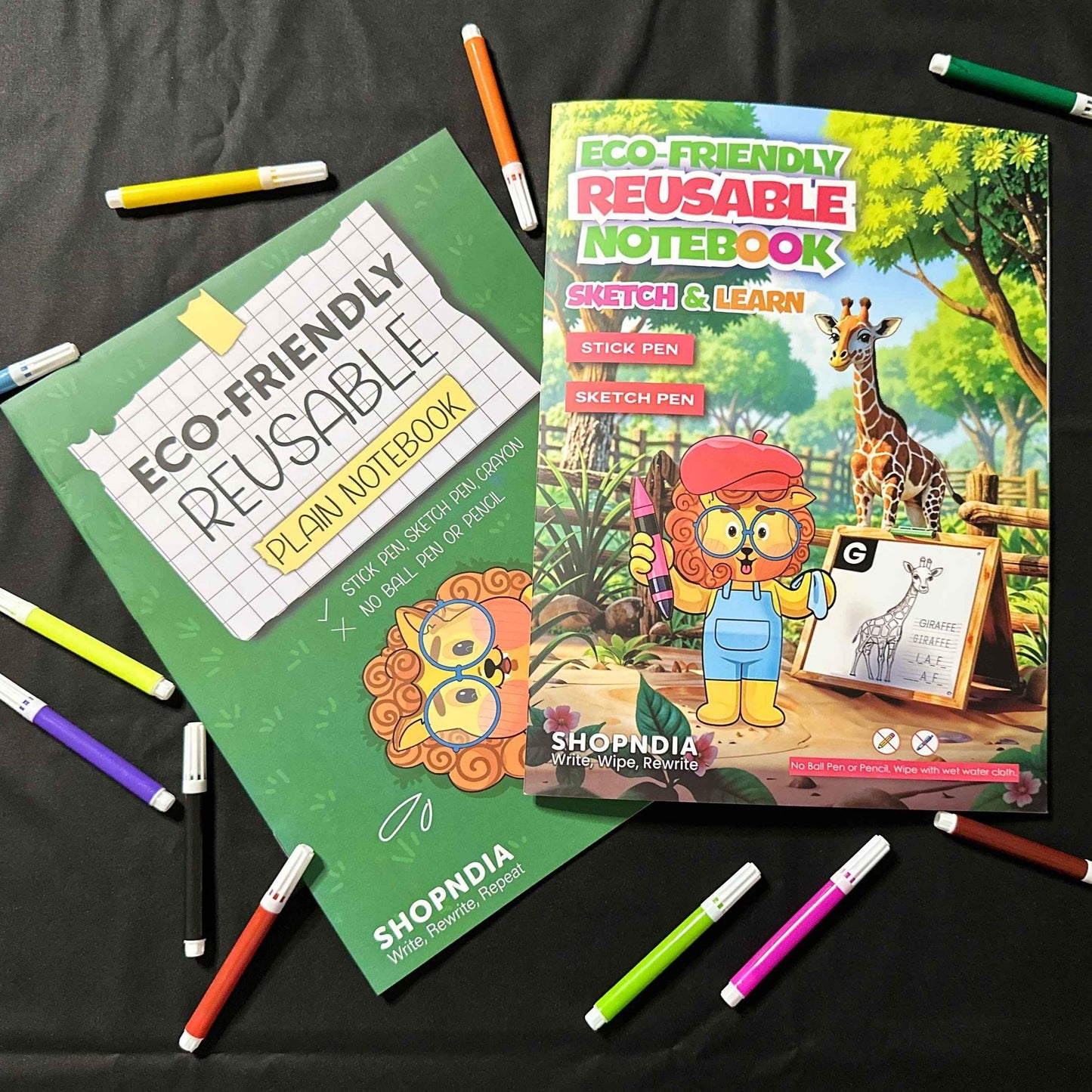 Shopndia's Eco-Friendly Reusable Creative Combo for Fun Learning(Free 2000+ E-Worksheets)
