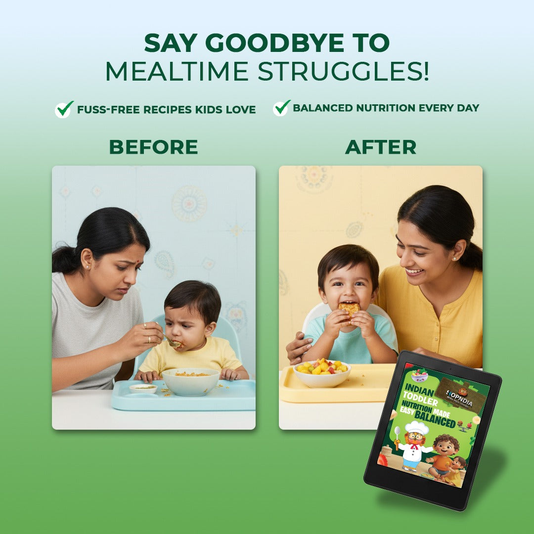 Indian Toddler Nutrition Made Easy – Balanced E-book for Healthy Eating🥗