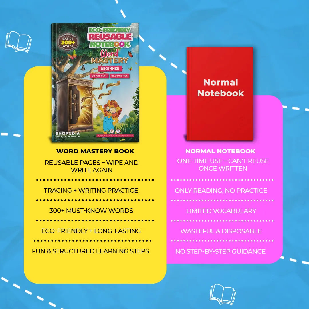 Word Mastery Beginner + Plain Notebook Combo