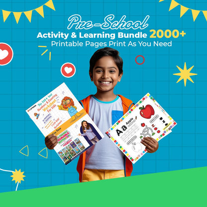 (It will be delivered by mail) Shopndia 2000+ Engaging Worksheets Digital E-Bundle