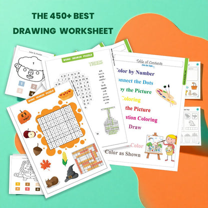 (It will be delivered by mail) Shopndia 2000+ Engaging Worksheets Digital E-Bundle
