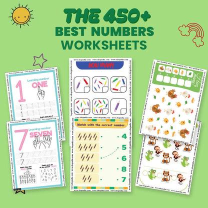 (It will be delivered by mail) Shopndia 2000+ Engaging Worksheets Digital E-Bundle