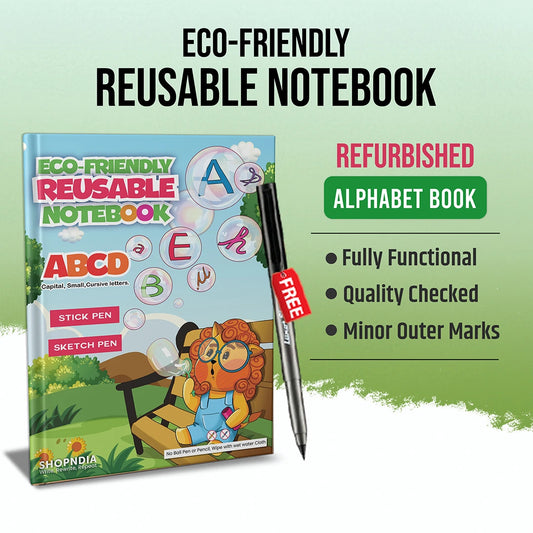 Refurbished Alphabet Eco-Friendly Reusable Notebook