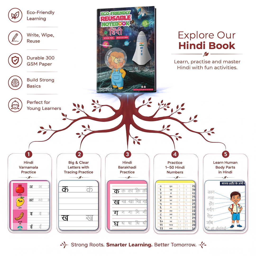 Bangla Combo Eco Friendly Reusable Notebooks for Handwriting & Learning Skills Improvement