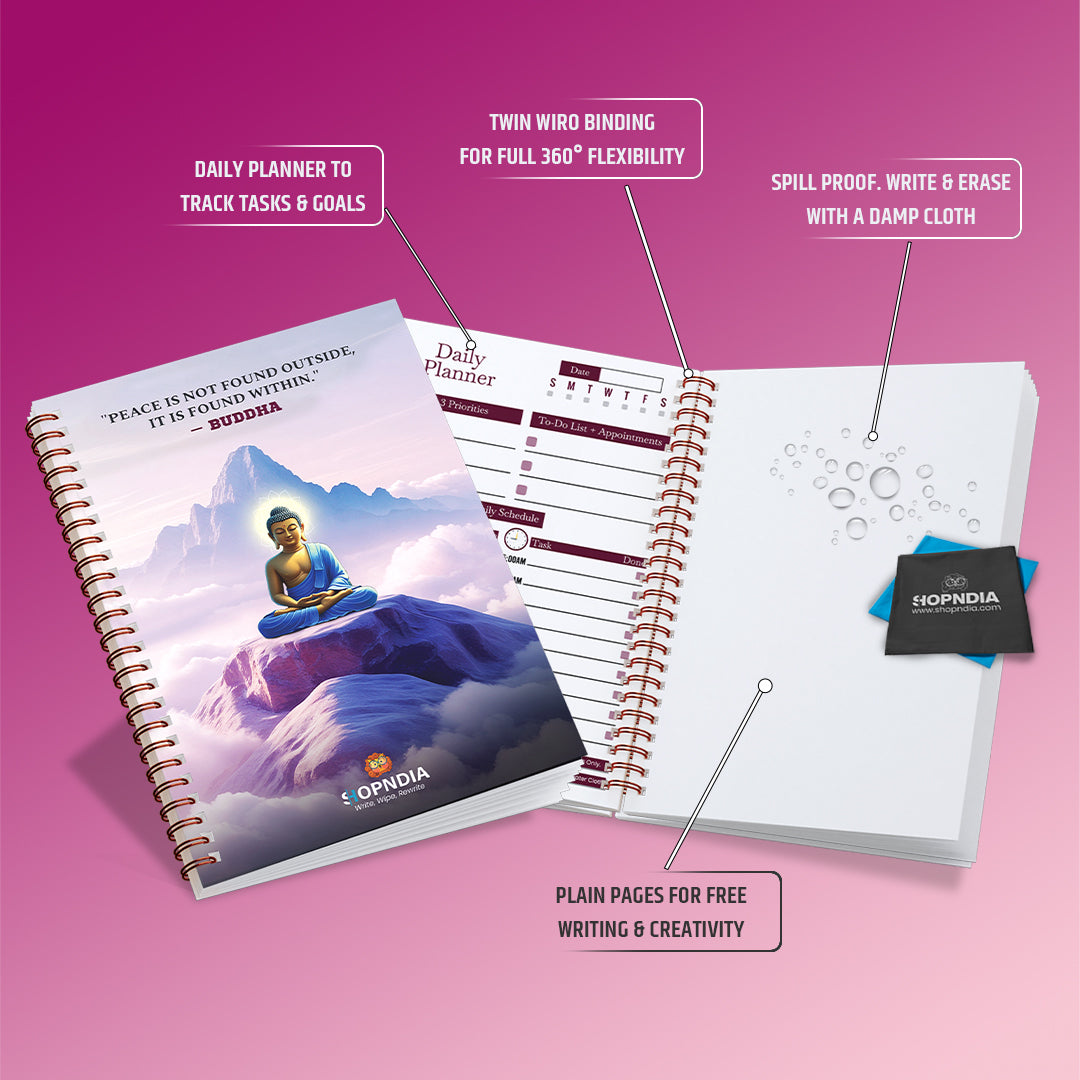 ✨ Shopndia Reusable Endless Diary – Write, Wipe & Rewrite Unlimited Times! ✨