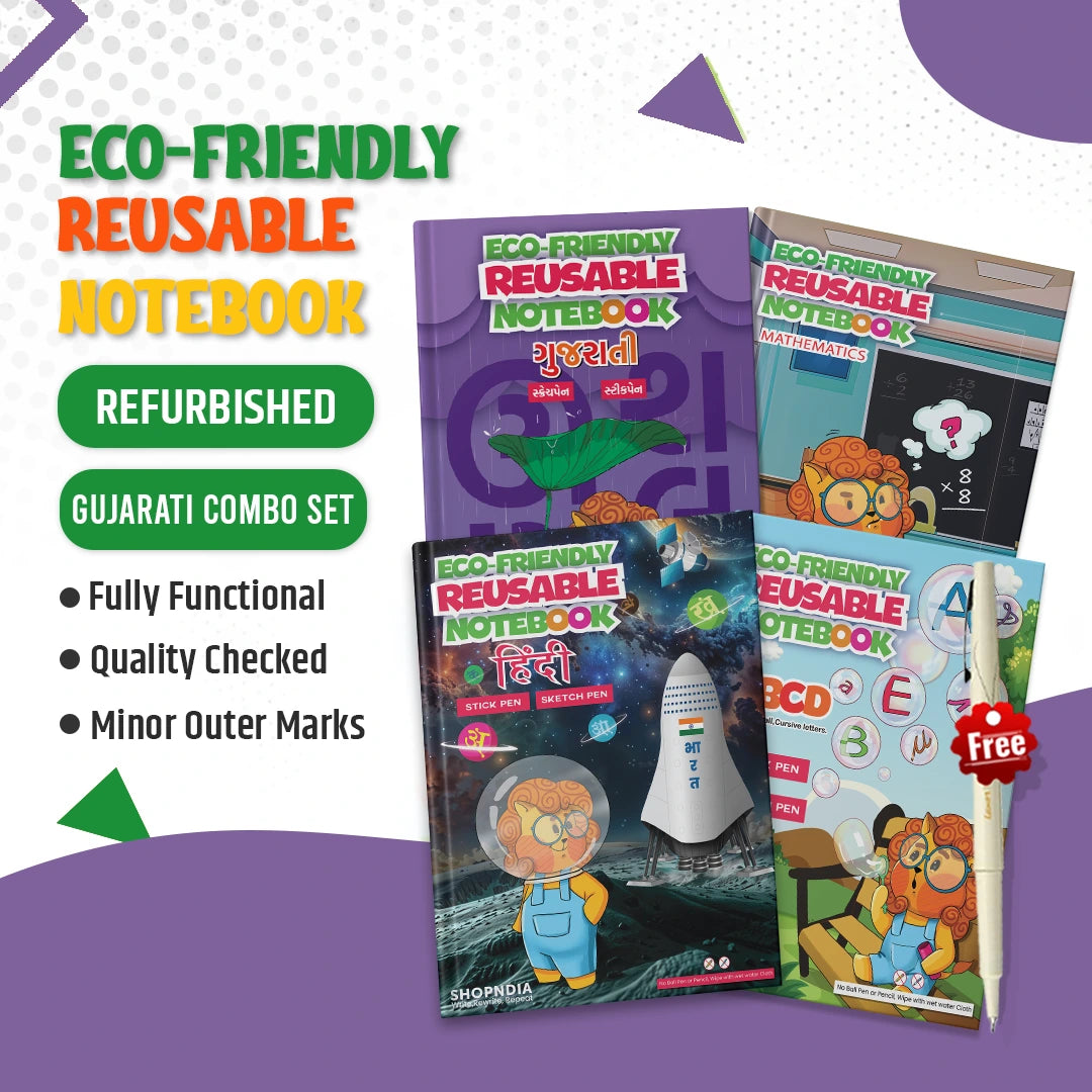 Refurbished Gujarati Reusable Learning Combo Set