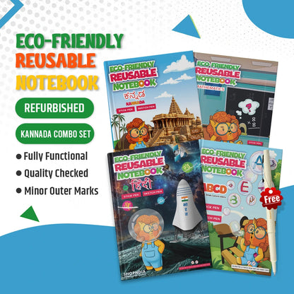 Refurbished Kannada Reusable Learning Combo Set