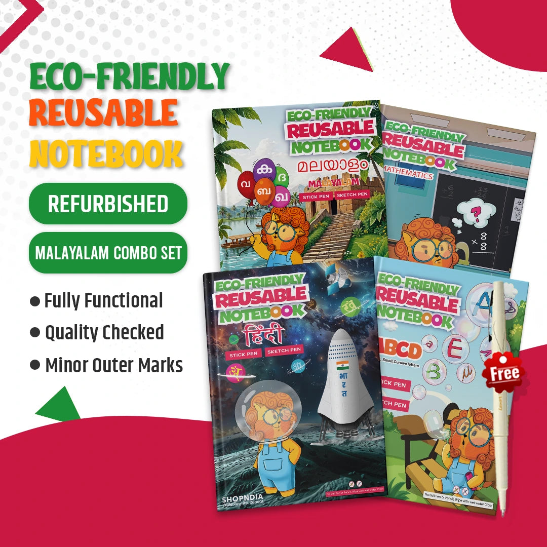 Refurbished Malayalam Reusable Learning Combo Set