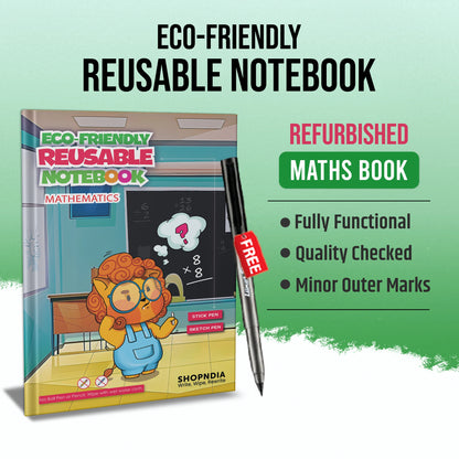 Refurbished Mathematics Eco-Friendly Reusable Notebook