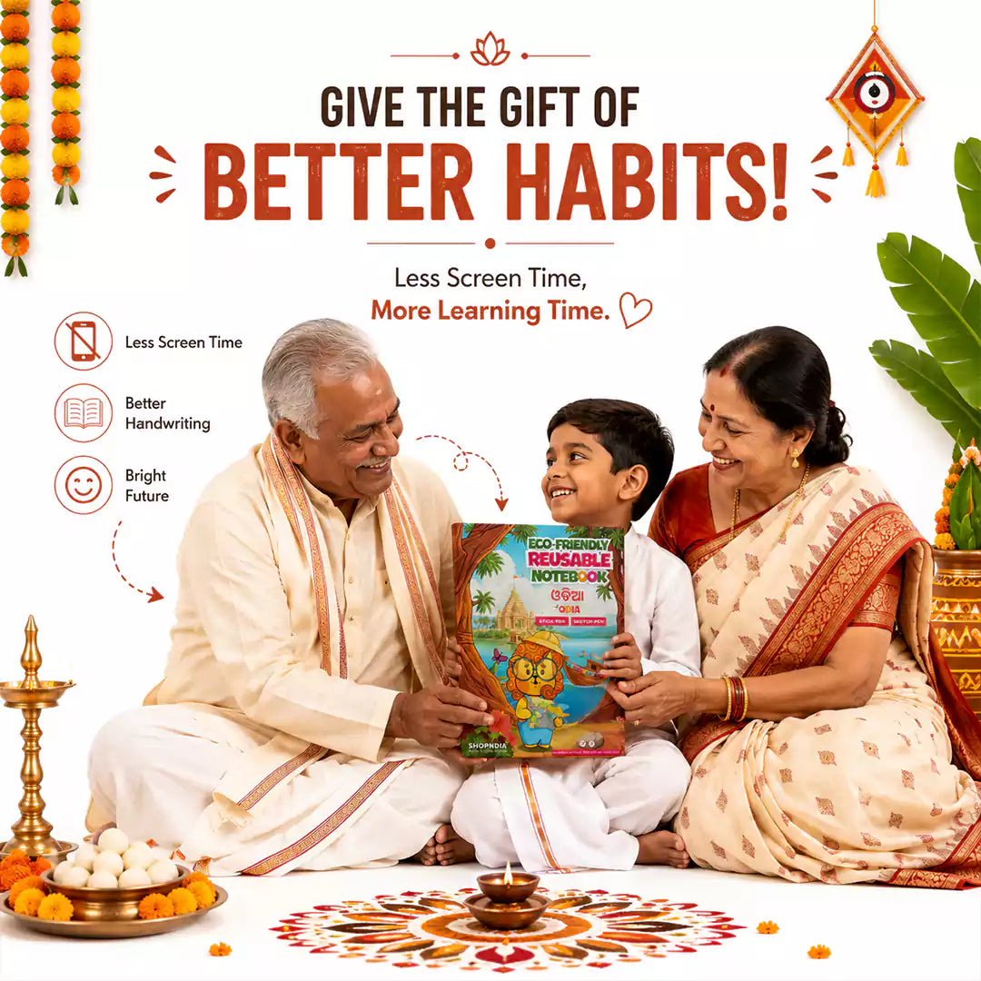 Odia Combo Eco Friendly Reusable Notebooks for Handwriting & Learning Skills Improvement