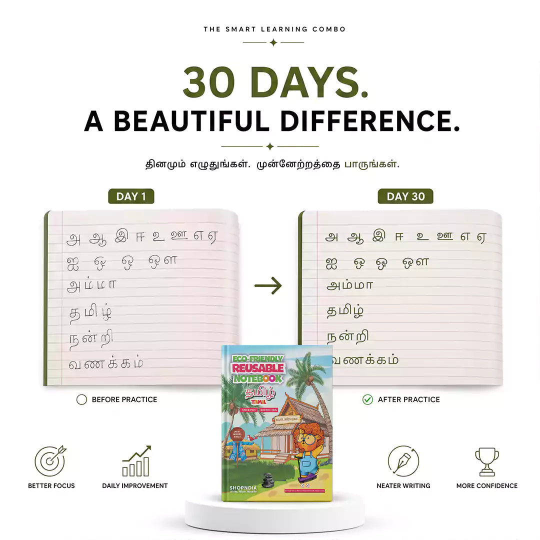 Tamil Eco-Friendly Reusable Notebook