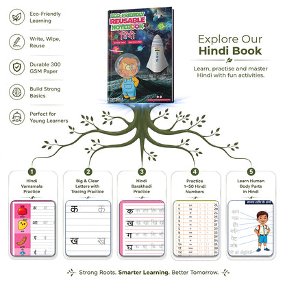 Tamil Reusable Notebook Combo for Kids – Handwriting & Learning Practice Books