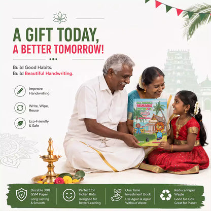 Tamil Eco-Friendly Reusable Notebook
