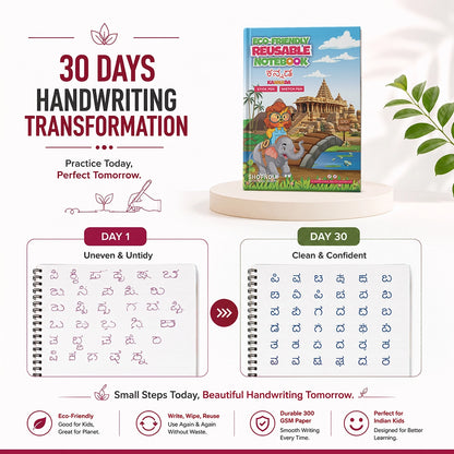 Kannada Eco-Friendly Reusable Notebooks