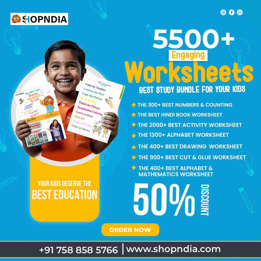 Shopndia 5500+ Engaging Worksheets E-Bundle