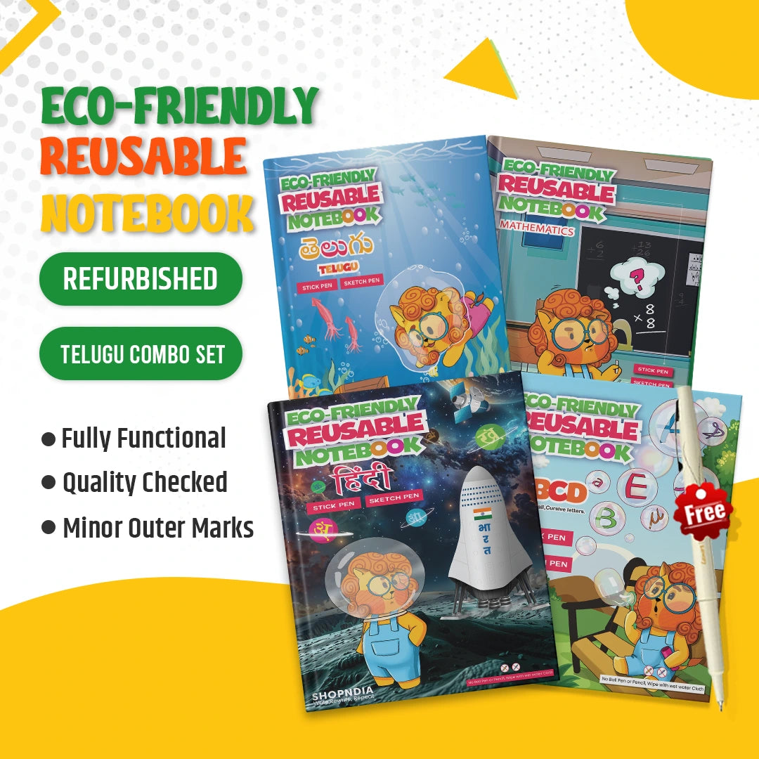 Refurbished Telugu Reusable Learning Combo Set