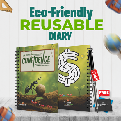 ✨ Shopndia Reusable Endless Diary – Write, Wipe & Rewrite Unlimited Times! ✨