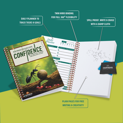 ✨ Shopndia Reusable Endless Diary – Write, Wipe & Rewrite Unlimited Times! ✨