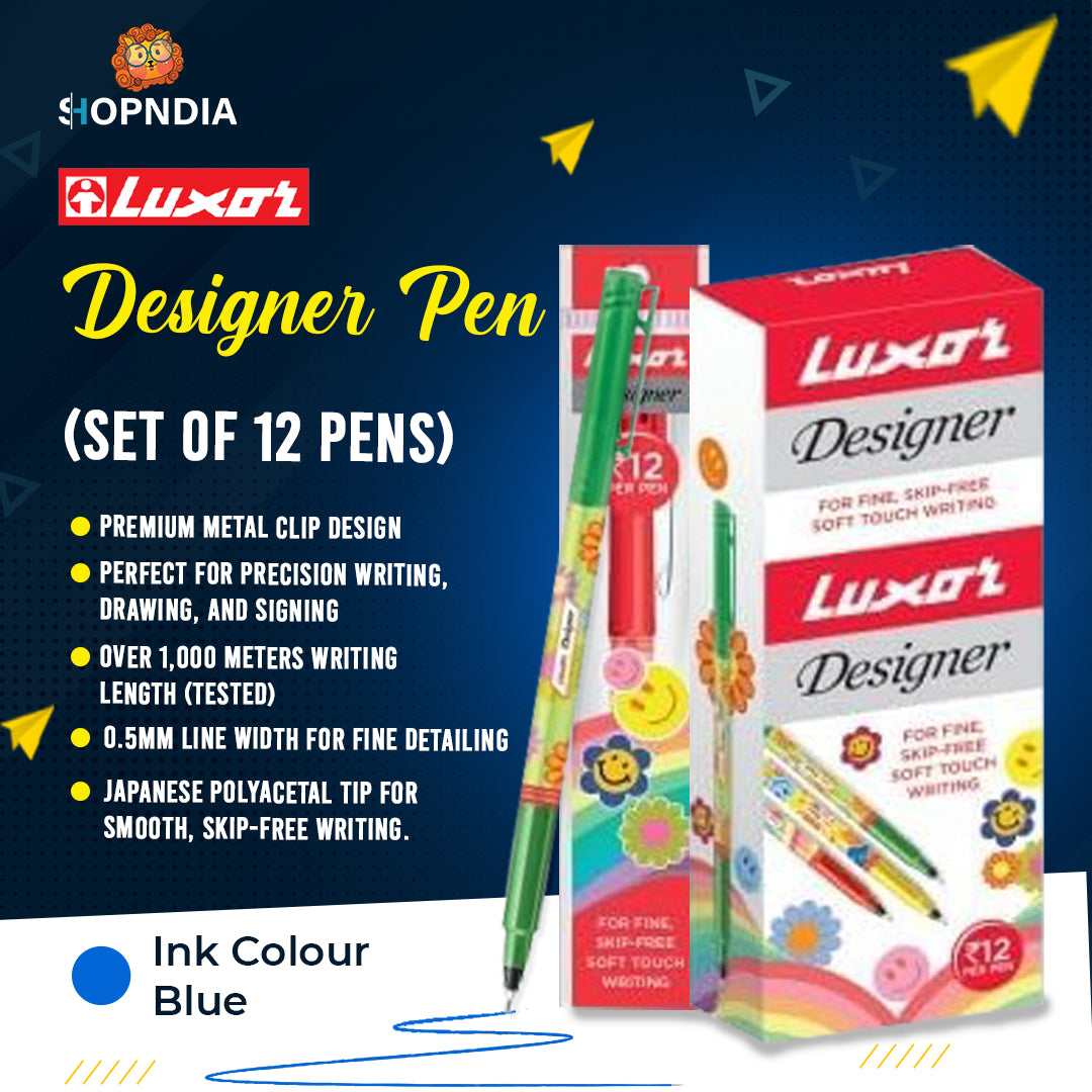 Luxar Designer Pens – Pack of 12