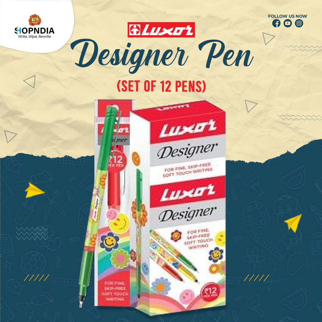 Luxar Designer Pens – Pack of 12