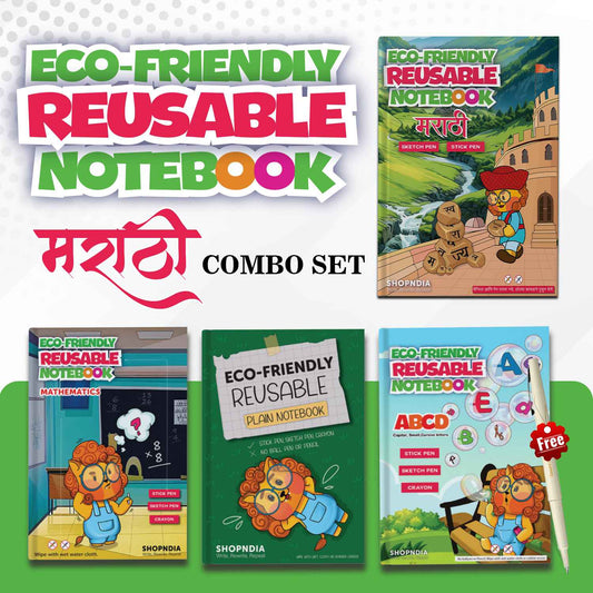 Marathi Combo Eco Friendly Reusable Set for Handwriting Improvement