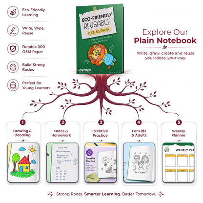 Reusable Notebooks for Kids Handwriting Improvement - Marathi Combo - Set of 4