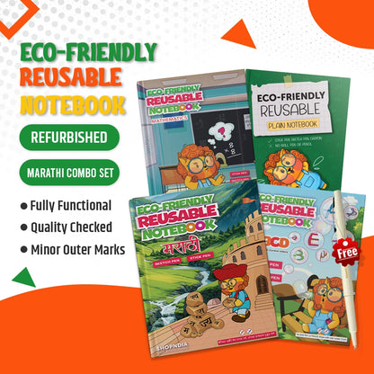 Refurbished Marathi Reusable Learning Combo Set