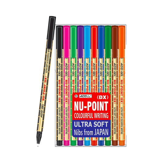 ADD Gel Nu-Point Dx Multicolor Pens (Pack of 10)