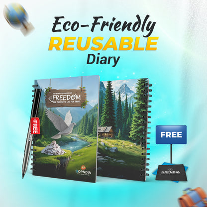 ✨ Shopndia Reusable Endless Diary – Write, Wipe & Rewrite Unlimited Times! ✨