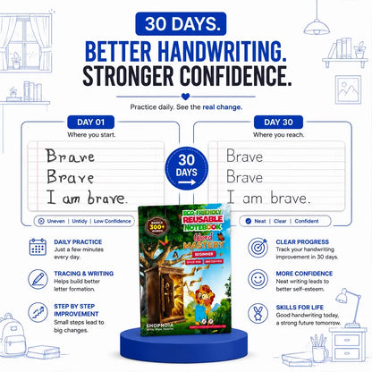 Word Mastery Beginner – Eco-Friendly Reusable Book to Master 300+ Basic English Words