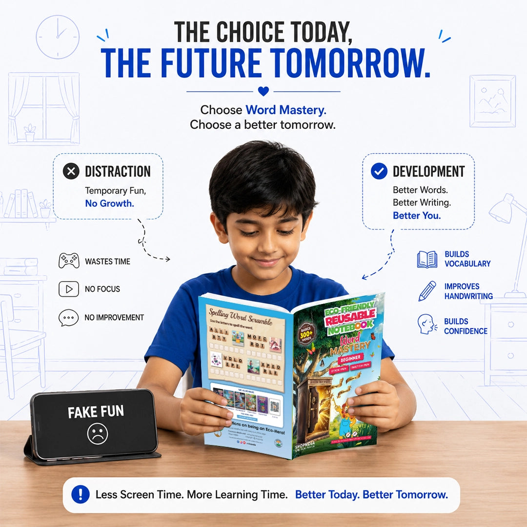 Word Mastery Beginner – Eco-Friendly Reusable Book to Master 300+ Basic English Words