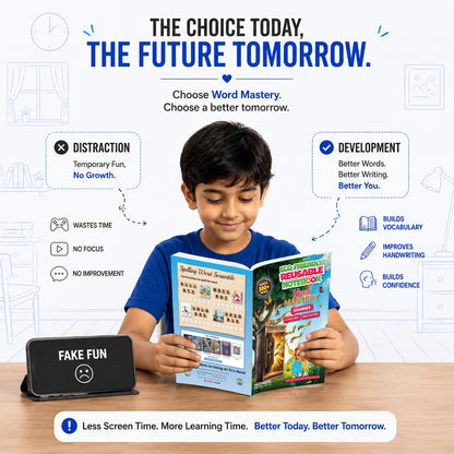 Word Mastery Beginner – Eco-Friendly Reusable Book to Master 300+ Basic English Words